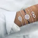 Bracelets bohème main de fatma pour femmes 5 pièces/ensemble breloque chaîne de ULperlée
