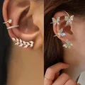 Boucles d'oreilles bohème tendance pour femmes sans Piercing cristal strass Clip boucles