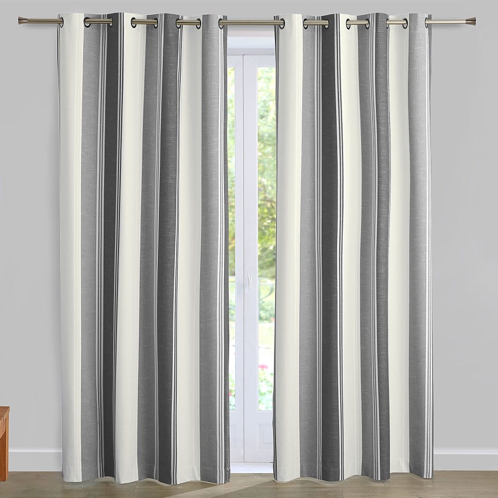 Rideau occultant en acrylique gris 135x260cm