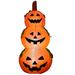 Costway 5 Ft Halloween Inflatable 3-Pumpkin Stack Blow Up Pumpkin - 5 FT