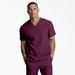 Dickies Eds Essentials V-Neck Scrub Top - Wine Size 5Xl (L10776)