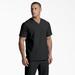 Dickies Eds Essentials V-Neck Scrub Top - Black Size S (L10776)