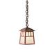 Arroyo Craftsman Raymond 9 Inch Tall 1 Light Outdoor Hanging Lantern - RH-6-AM-S