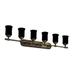 Justice Design Group Veneto Luce 48 Inch 6 Light Bath Vanity Light - GLA-8526-16-WTFR-DBRZ