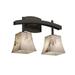 Justice Design Group Lumenaria 15 Inch 2 Light Bath Vanity Light - FAL-8592-20-NCKL