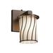 Justice Design Group Wire Glass 8 Inch Wall Sconce - WGL-8771-10-SWCB-MBLK