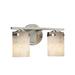 Justice Design Group Alabaster Rocks! 13 Inch 2 Light Bath Vanity Light - ALR-8452-10-NCKL-LED2-1400