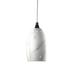 Justice Design Group Radiance 6 Inch Mini Pendant - CER-6235-BLK-WTCD