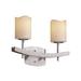 Justice Design Group Candlearia 15 Inch 2 Light Bath Vanity Light - CNDL-8592-10-CREM-DBRZ