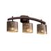 Justice Design Group Fusion 25 Inch 3 Light Bath Vanity Light - FSN-8593-10-WEVE-CROM