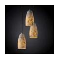 Justice Design Group Alabaster Rocks! 4 Inch 3 Light Multi Light Pendant - ALR-8864-28-DBRZ