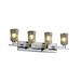 Justice Design Group Veneto Luce 16 Inch 4 Light Bath Vanity Light - GLA-8704-30-LACE-DBRZ