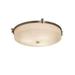 Justice Design Group Porcelina 20 Inch 1 Light LED Flush Mount - PNA-8988-WAVE-MBLK