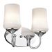 Kichler Lighting Aubrey 13 Inch 2 Light Bath Vanity Light - 45569OZL18