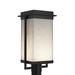 Justice Design Group Clouds - Pacific 18 Inch Tall 1 Light LED Outdoor Post Lamp - CLD-7543W-NCKL