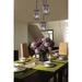 Justice Design Group Wire Glass Collection 4 Inch 3 Light Multi Light Pendant - WGL-8818-10-SWCB-MBLK-BKCD