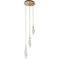 Hammerton Studio Rock Crystal 16 Inch 3 Light LED Multi Light Pendant - CHB0050-03-FB-CC-C01-L1