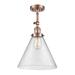 Innovations Lighting Bruno Marashlian X-Large Cone 12 Inch 1 Light Semi Flush Mount - 201F-SG-G41-L-LED