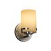 Justice Design Group Fusion 8 Inch Wall Sconce - FSN-8451-10-ALMD-MBLK-LED1-700