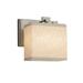 Justice Design Group Textile 7 Inch Wall Sconce - FAB-8447-55-CREM-NCKL-LED1-700