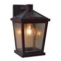 Arroyo Craftsman Devonshire 10 Inch Tall 1 Light Outdoor Wall Light - DEB-6CLR-AB