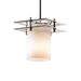 Justice Design Group Fusion 6 Inch Mini Pendant - FSN-8165-10-OPAL-DBRZ-BKCD