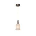 Justice Design Group Veneto Luce 4 Inch Mini Pendant - GLA-8445-26-WHTW-CROM-LED1-700