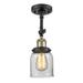 Innovations Lighting Bruno Marashlian Small Bell 5 Inch 1 Light Semi Flush Mount - 201F-AC-G58-LED