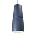 Justice Design Group Radiance 8 Inch Mini Pendant - CER-6435-WHT-DBRZ-WTCD-LED2-1400