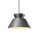 Justice Design Group Radiance 11 Inch Pendant - CER-6420-ANTS-ABRS-WTCD-PL1-GU24-DBAL-15W