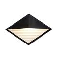 Justice Design Group Ambiance Collection 8 Inch Tall 1 Light LED Outdoor Wall Light - CER-5600W-WTWT