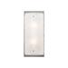 Hammerton Studio Textured Glass 13 Inch Wall Sconce - CSB0044-13-SN-IW-E2