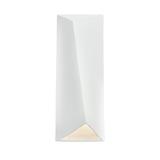 Justice Design Group Ambiance Collection 16 Inch Tall 1 Light LED Outdoor Wall Light - CER-5890W-WHT