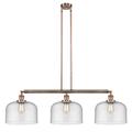 Innovations Lighting Bruno Marashlian X-Large Bell 42 Inch 3 Light Linear Suspension Light - 213-SG-G72-L