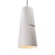 Justice Design Group Radiance 8 Inch Mini Pendant - CER-6435-WHT-CROM-WTCD-LED2-1400