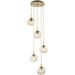 Hammerton Studio Levi Wilson Nebula 24 Inch 5 Light Multi Light Pendant - CHB0064-05-BS-S-C01-E2