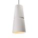 Justice Design Group Radiance 8 Inch Mini Pendant - CER-6435-BIS-CROM-120E-LED-10W