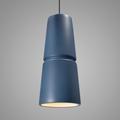 Justice Design Group Radiance 8 Inch Mini Pendant - CER-6435-WHT-NCKL-WTCD-PL1-GU24-DBAL-15W