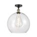 Innovations Lighting Bruno Marashlian Athens 13 Inch 1 Light Semi Flush Mount - 516-1C-PN-G122-14-LED