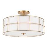 Dainolite Alcala 16 Inch 3 Light Semi Flush Mount - ALC-163SF-AGB