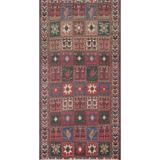 Garden Design Traditional Bakhtiari Persian Wool Area Rug Hand-knotted - 4'10" x 8'6"