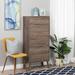 Prepac Milo Mid-Century Modern 6 Drawer Dresser, Tall Chest of Drawers, Retro Bedroom Furniture, Lingerie Dresser