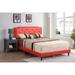 Carson Carrington Valsnas Adjustable Tufted Faux Leather Panel Bed