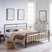 Mowry Industrial King-Size Bed Frame by Christopher Knight Home