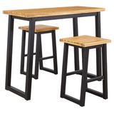 Signature Design Town Wood Counter Table Set (Set of 3) - Ashley Furniture P220-113