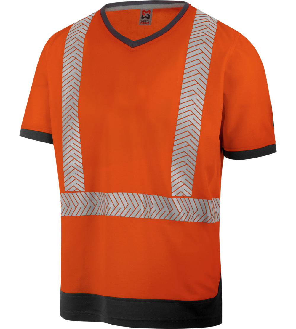 Tee-shirt de travail haute-visibilité orange fluo Würth MODYF