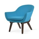 Wood Chair - sohoConcept Madison Lounge Wood Chair Fabric in Blue | 29 H x 30 W x 26 D in | Wayfair MAD-WOD-WAL-010