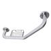 Kingston Brass Meridian Angled 17.44" Grab Bar Metal in Gray | 5.06 H x 17.44 W x 1.25 D in | Wayfair GBS141012CS1