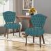 Roddy Tufted Parsons Chair Upholstered/Fabric in Blue Laurel Foundry Modern Farmhouse® | 33.75 H x 21.25 W x 24 D in | Wayfair