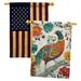 Breeze Decor 40 x 28 ft. House Flags in Brown/Gray/Green | 40 H x 28 W in | Wayfair BD-BI-HP-105056-IP-BOAA-D-US18-WA